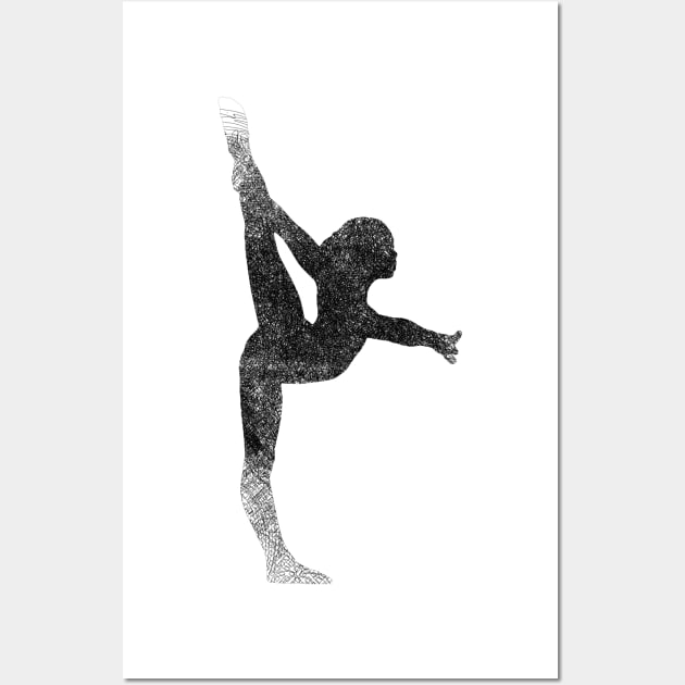 Dance Standing Yoga Pose Shirt Wall Art by joyjeff